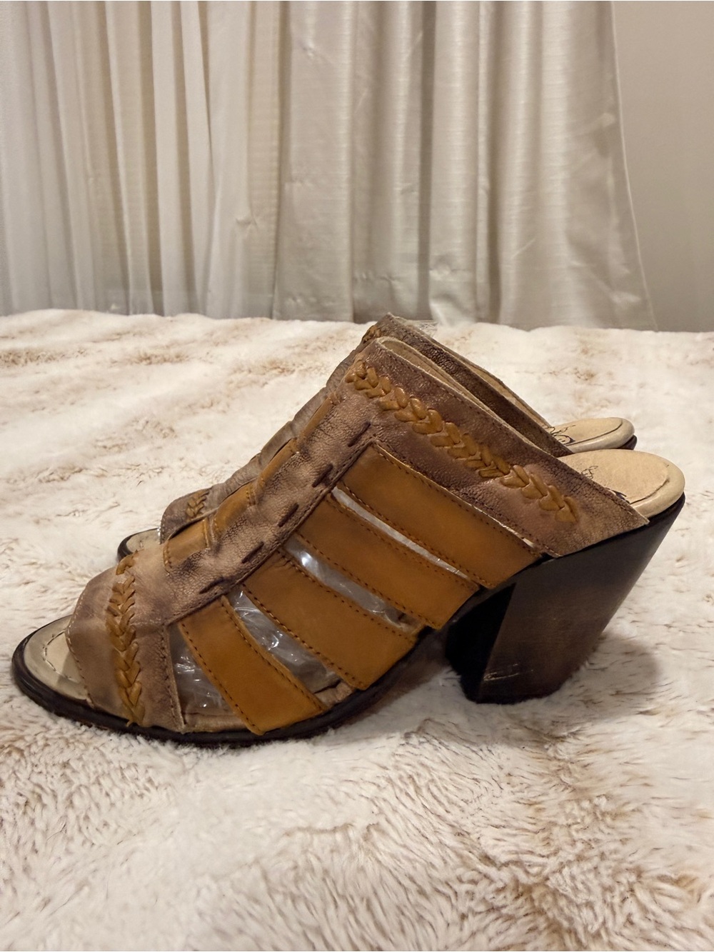 Freebird by Steven Bela Leather Cage Sandals – Women’s Size 8
